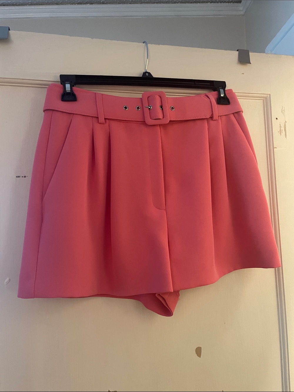 Pink High Waisted Fancy Shorts